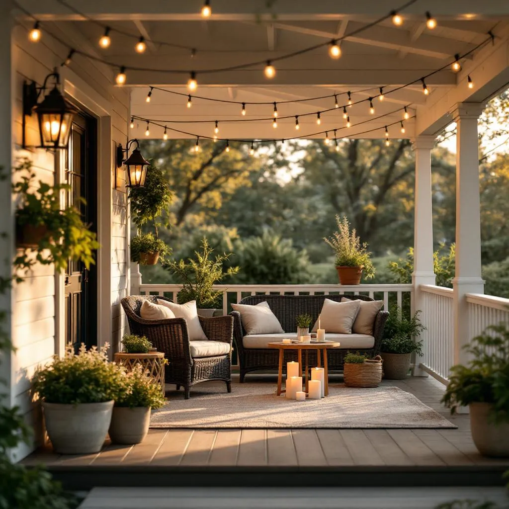Spring Porch & Outdoor Decor: Cozy Evenings Outside Under $100