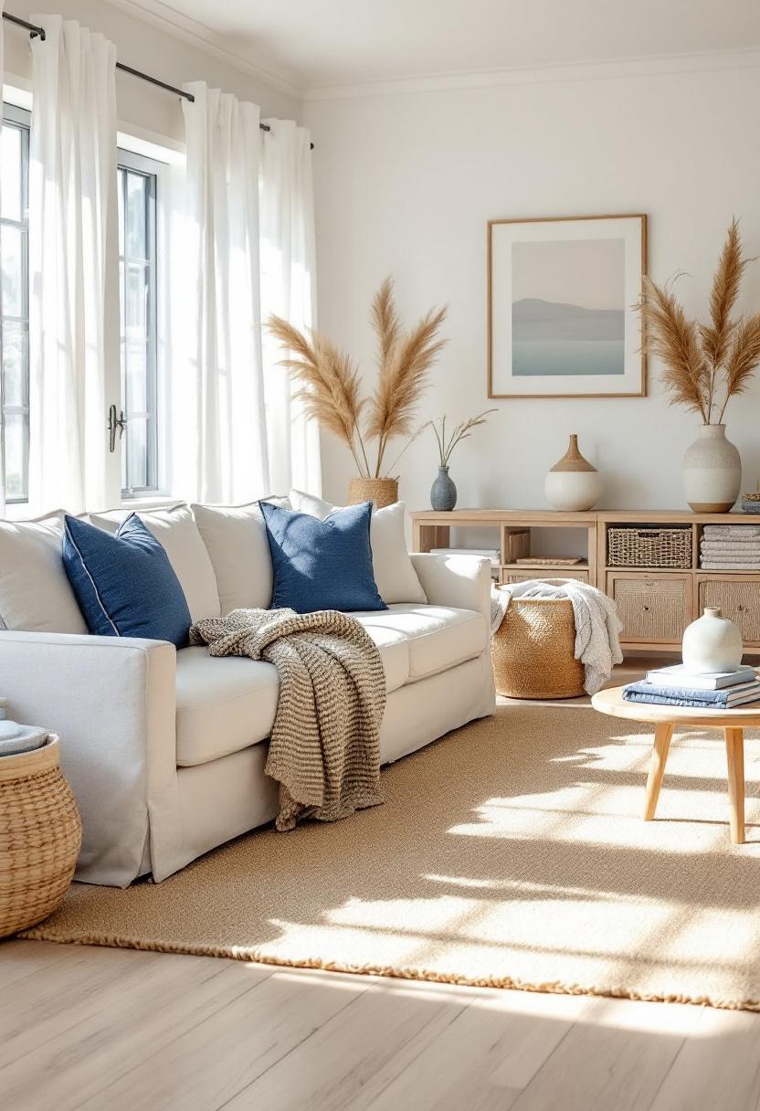 The Coastal Living Room That Feels Like a Beach Vacation